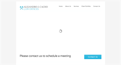 Desktop Screenshot of cacholaw.com